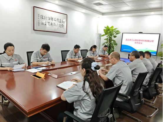 連云港江山神絲新材料有限公司召開支部成立會議